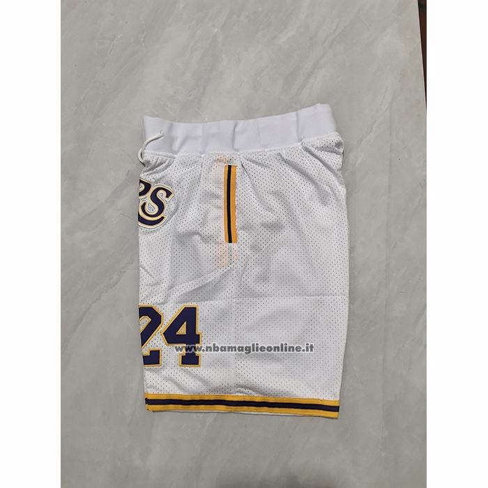 Pantaloncini Los Angeles Lakers Mitchell & Ness Hardwood Classics Bianco